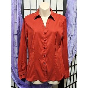 iCO Ladies' Cool Stretch Blouse Long Sleeve - Sz S Rust Color